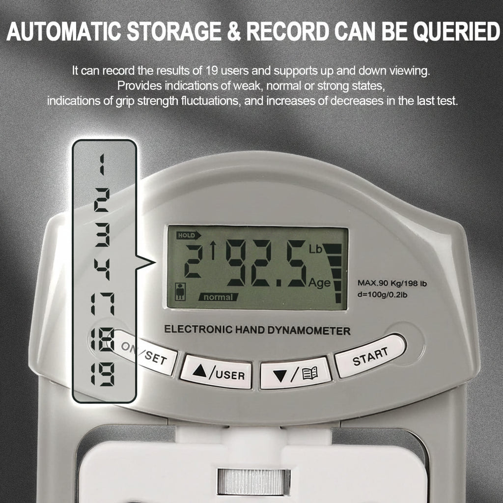 Hand grip exerciser with digital meter for home and school use