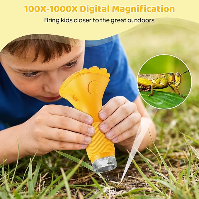 Handheld digital microscope learning toy for kids
