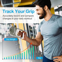 Handheld grip trainer with digital display for daily exercise routines