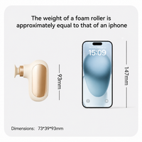 Handheld vibration massage device designed for comfortable daily use