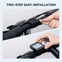 Handlebar mounted bike computer for easy viewing during rides