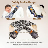 hands-free baby sling carrier for newborn and toddler with soft fabric
