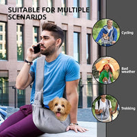 Hands Free Dog Sling Carrier Comfortable Shoulder Bag for Puppies