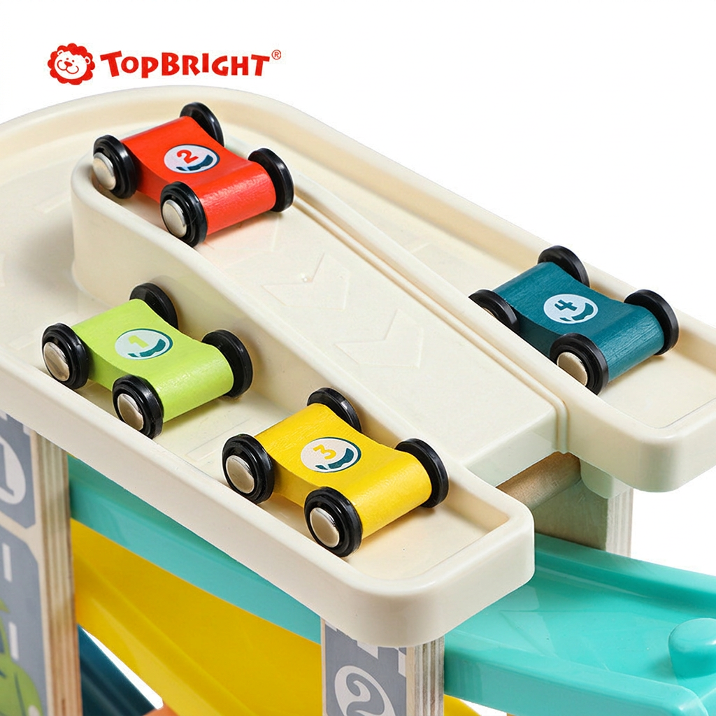 Hands-on sled toy for toddlers racing fun