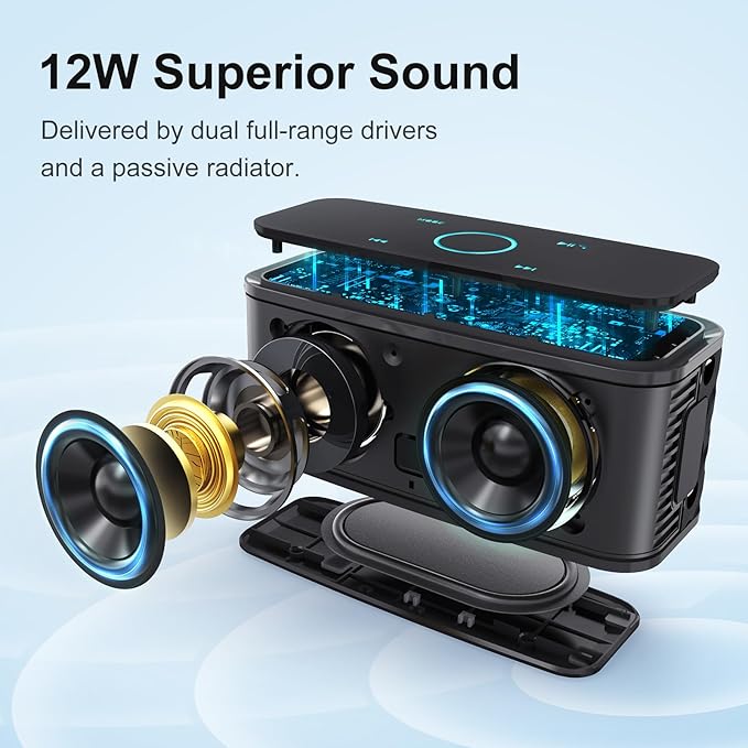 Bluetooth Speaker Hands Free Calling Built in Microphone