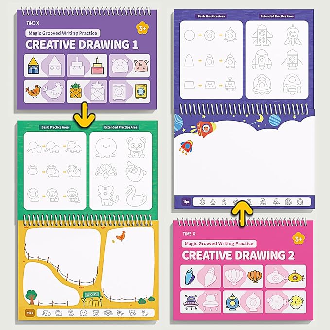 Handwriting improvement books for children reusable practice