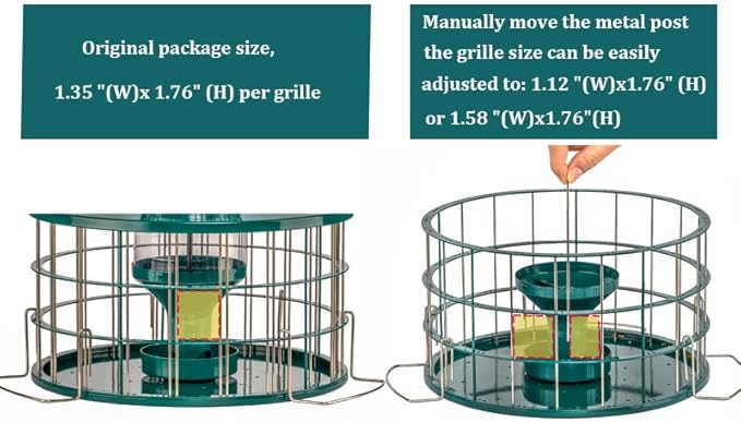Hanging Bird Feeder 3 lbs Capacity for Small Birds Garden Feeding