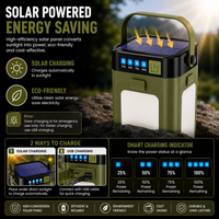 Hanging camping lamp with portable four-leaf design