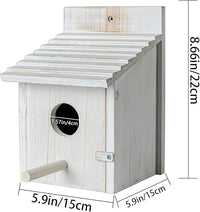 Hanging bird house for garden use with easy-to-clean design