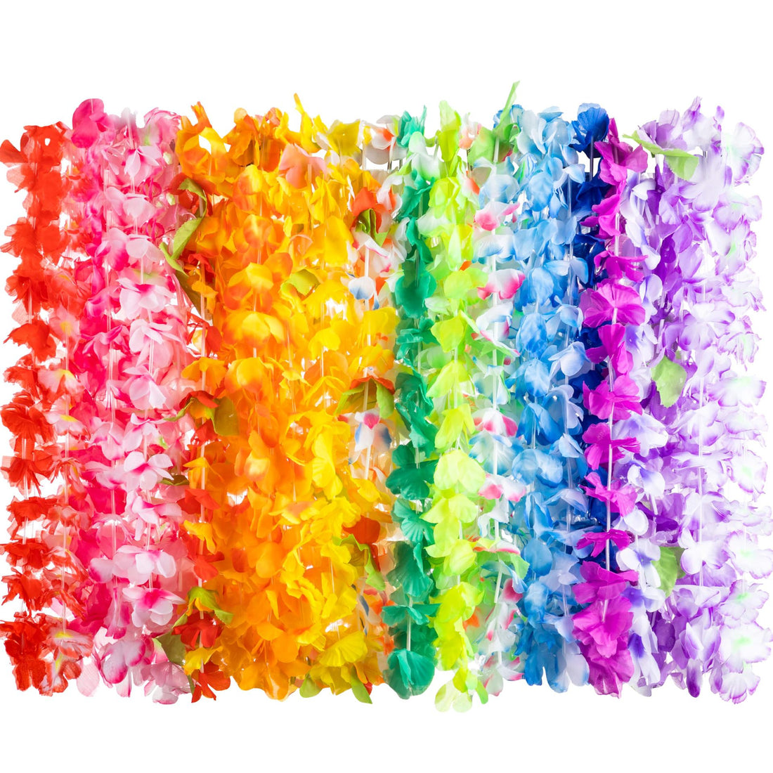 Hawaiian Leis Party Set 24 Pcs Flower Necklaces