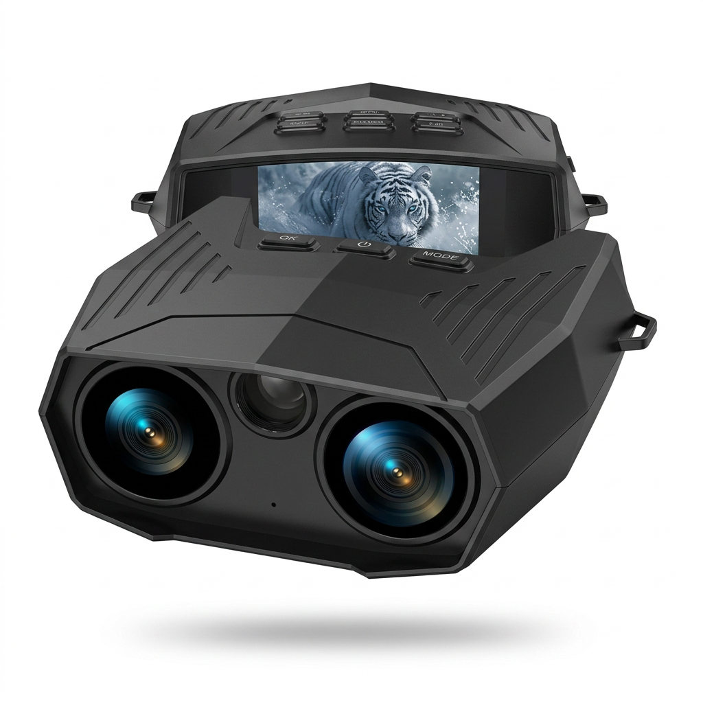 HD night vision goggles with 10X digital zoom for long range observation