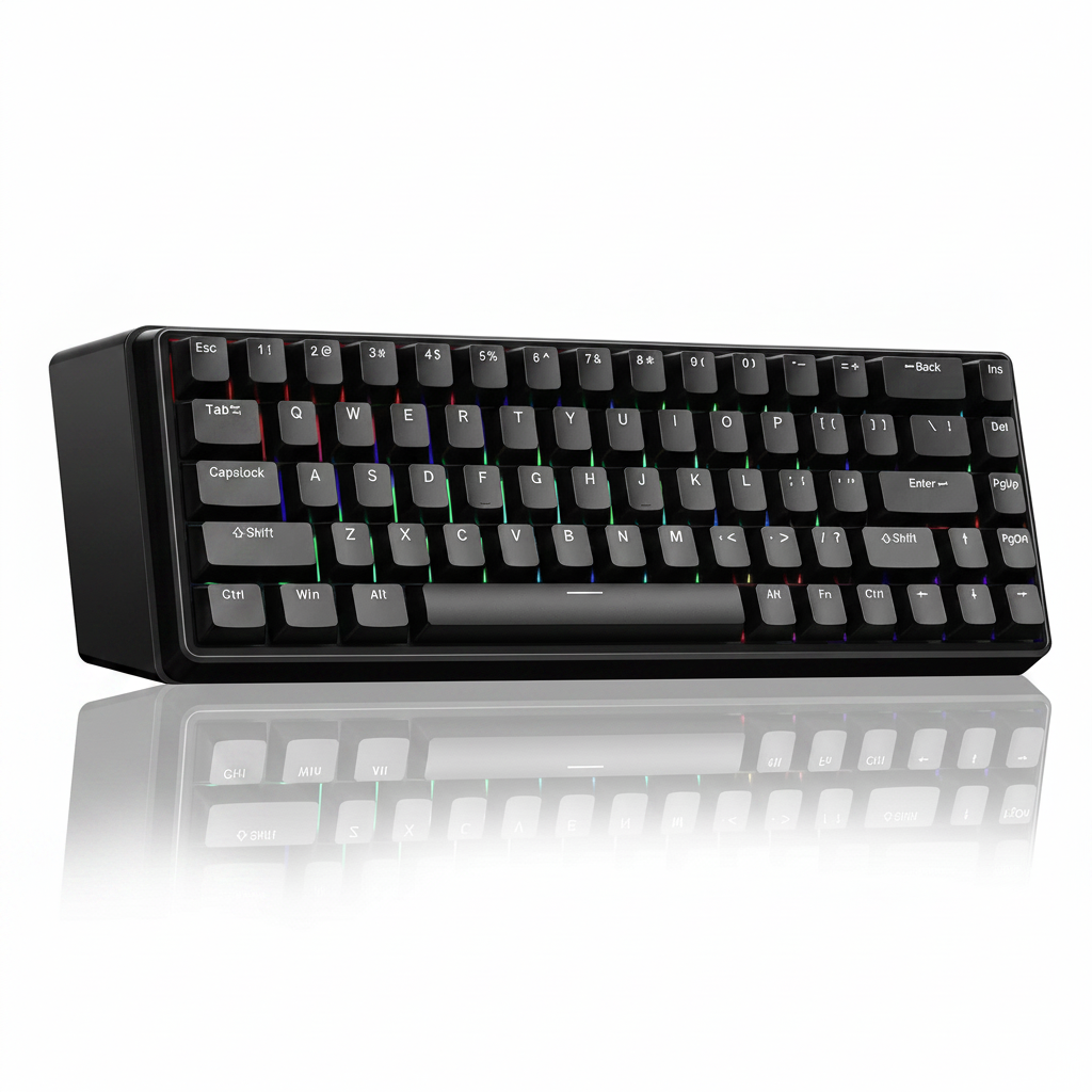 60 percent mechanical gaming keyboard RGB black