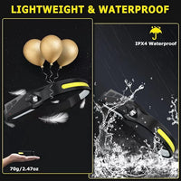 Rechargeable LED headlamp with long battery life for outdoor use