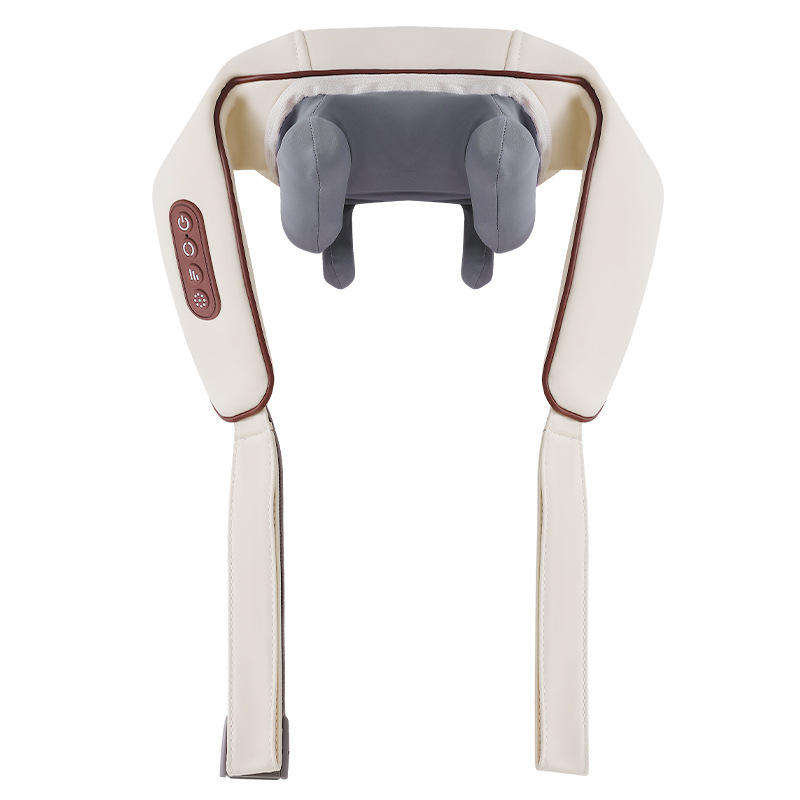 Heated massage cushion with rotating kneading-style nodes