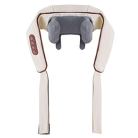 Heated massage cushion with rotating kneading-style nodes
