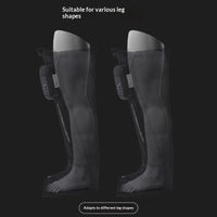 Heated leg wrap massager with soft net cloth material