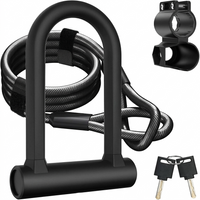 Heavy duty bike U lock with 17mm shackle for anti theft security
