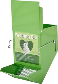 heavy-duty metal small animal food dispenser for indoor habitats