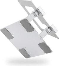 height adjustable laptop riser for desk with cooling airflow