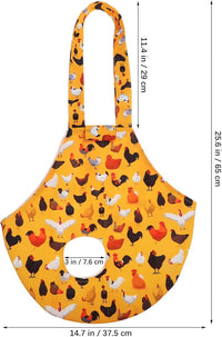 hen travel carrier with comfortable leg openings