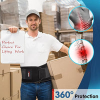 Herniated disc back support brace with removable lumbar pad for spinal stability