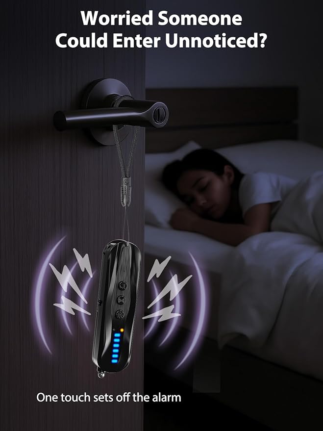 Anti-spy alarm and LED alerts on the Hidden Camera Detector for real-time detection.