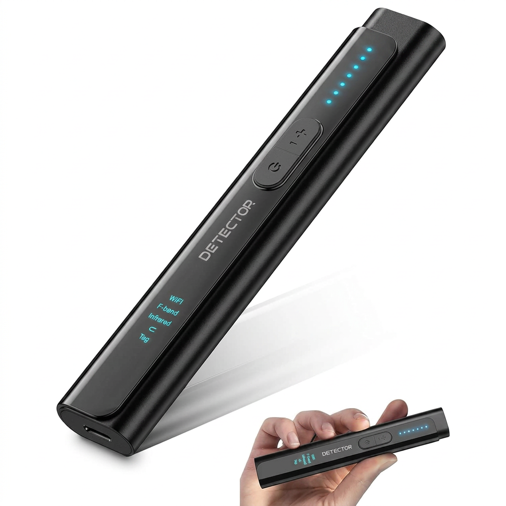 hidden camera detector anti spy device with rf signal and wifi scanning for security