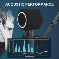 High-Density Foam Microphone Isolation Ball for Improved Noise Isolation and Plosive Prevention.