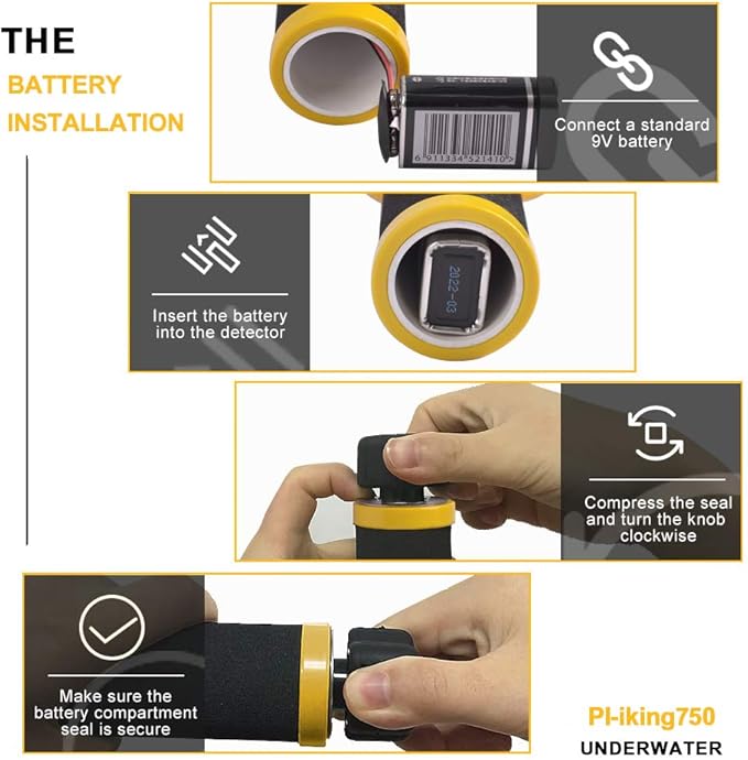 High sensitivity underwater metal detector for precise detection