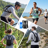 Hiking hydration pack with 2L water bladder