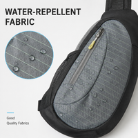 Small hiking sling bag with durable nylon material
