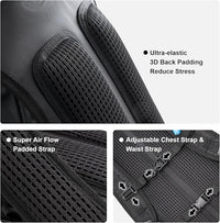 Hiking water backpack with large storage compartments for outdoor essentials and gear