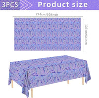 Holographic style purple tablecloth for party table decoration
