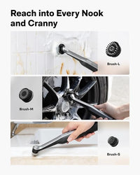 Complete household cleaning tools arranged in modern home setting