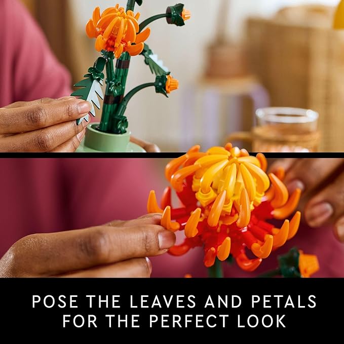 home decor floral building set for creative DIY projects