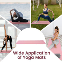High-density yoga mat for home floor workouts
