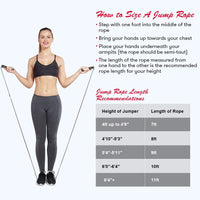 Jump rope exercise equipment for home workout routines
