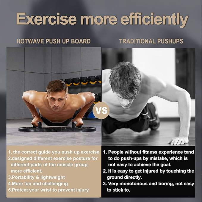Home workout push up board for strength training and muscle building