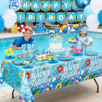  Honeycomb centerpieces and decorations for pool party setup