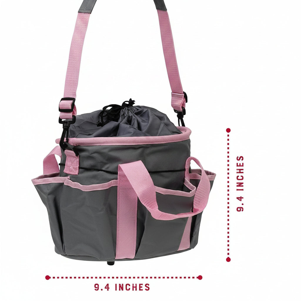 Horse brush set with organizer storage bag
