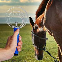 Curry comb for horse coat grooming