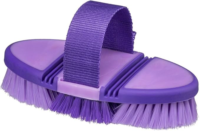 Soft Bristle Finishing Brush for Horses, Adds Shine and Removes Dirt