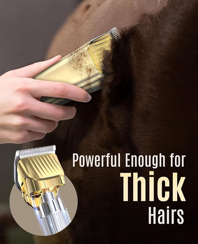 Horse Trimmer and Shaver Kit for Matted Long Hair, 2 Speed Grooming Clippers