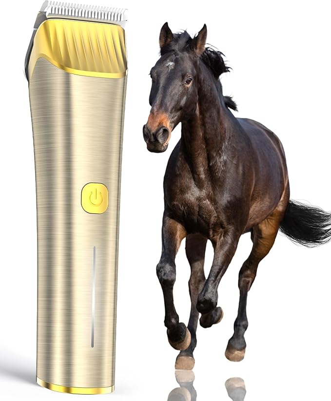 Horse coat trimmer set for stable routines