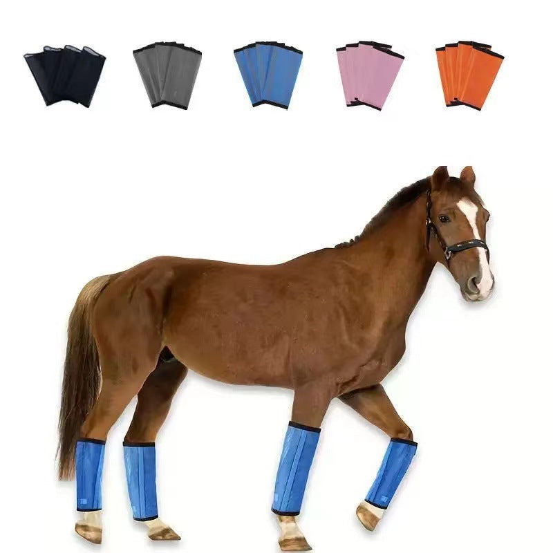 horse leg protection fly boots for reducing stomping