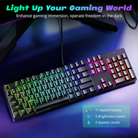 Hot-swappable keyboard switch view with keycap removed