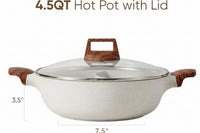 divided hot pot for two different broths