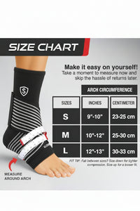 Ankle support wrap shown for lifestyle and daily use