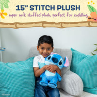 Soft, huggable Stitch plush stuffed animal for toddlers