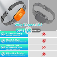 Humane dog bark collar with 7 adjustable sensitivity levels, perfect for dog training without harm